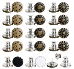 Jeans Knöpfe Nieten Knöpfe Ersatz Set 17mm im 20 Set Metall Hosenknopf - Bild 1 von 2
