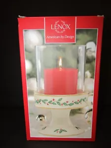 Lenox HOLIDAY Candelabro Pilar 4" Soporte con Globo de Vidrio 4.75" Tono - Imagen 1 de 9