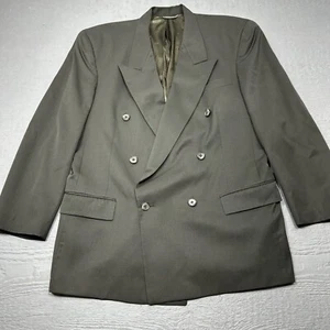 Christian Dior Le Connaisseur Blazer Mens 42 Green Double Breast Peak Lapel Wool - Picture 1 of 15