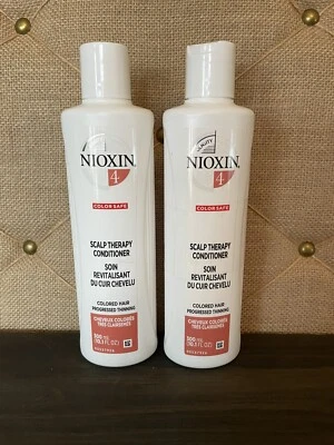 Lot of 2 Nioxin 4 Scalp Therapy Conditioner Colored Hair Thinning 10.1 oz - Image 1 of 2