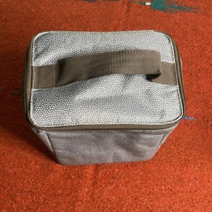 Thirty One Thermo Reißverschluss gepunktet grau Lunchbag Griff - Bild 1 von 6