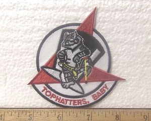 US Navy – Tomcat - Tophatters, Baby Embroidered Patch - Picture 1 of 4