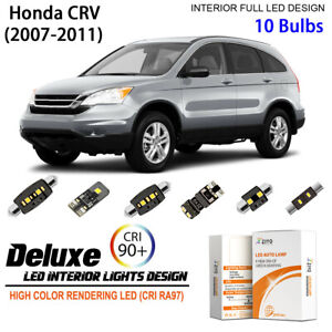 LED Interior Light Kit for Honda CRV 2007-2011 White Dome Light Bulbs Upgrade