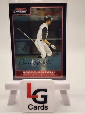 2006 Bowman Chrome - #180 Rocco Baldelli Tampa Bay Devil Rays kk1 - Image 1 of 2