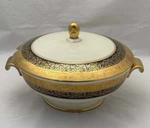 Rosenthal D W Porzellan  Aida Fairy Pixie Nymph  Gold Gilt  Lidded Soup Tureen - Picture 1 of 8