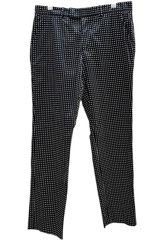 Pantalone Alexander McQueen nero donna US 10 cotone lucido Italia us intime ottimeioni