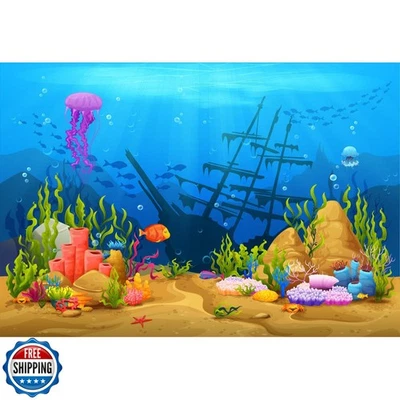 Фон для подводного аквариума Under The Sea игровой уровень ландшафтный террариум B - Изображение 1 из 4