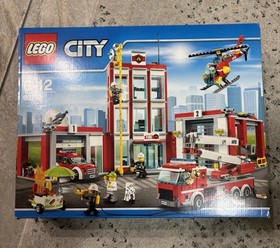 LEGO CITY: Fire Station (60110) USED COMPLETE! Box & Instructions.
