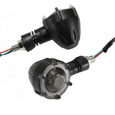 2x LED Turn Signal 12V Waterproof Lights For Harley-Davidson Sportster Fatboy Foto 1 de 4