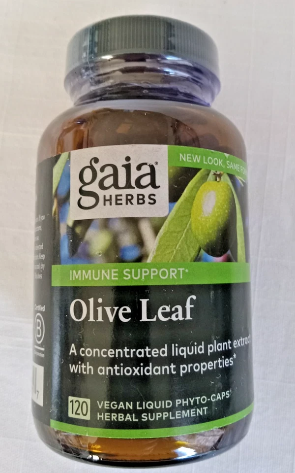 Gaia Hierbas Hoja de Olivo Apoyo Inmunológico Concentrado 120 Vegetales Líquido Fito Cápsulas 08/27 Foto 1 de 3