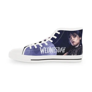 Men High Top Sneakers Nevermore Dark Academia footwear gothic shoes fan Shoes - Picture 1 of 13