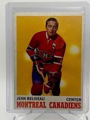 1970-71 O-Pee-Chee Set-Break # 55 Jean Beliveau- Montreal Canadians ‼️NICE‼️ - Image 1 of 2