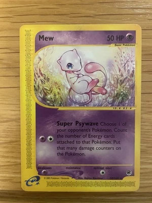 Mew 55/165 Expedition Base Set Non-Holo Rare Lightly Played WOTC 2002 - Image 1 of 4