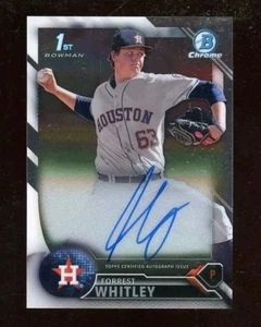 2017 Bowman Chrome Autograph CDA-FW Forrest Whitley RC Auto Baseball Card ASTROS - Picture 1 of 2