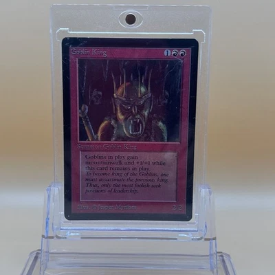 Goblin King (Beta Edition) 1993 MTG –Jesper Myrfors Vintage Magic the Gathering - Image 1 of 4