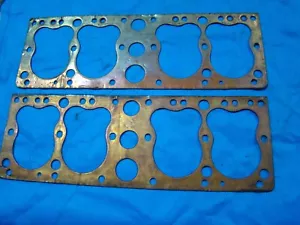 Oakland Pontiac 1930 1932 Pontiiac V8 Head gasket PAIR NOS - Picture 1 of 3