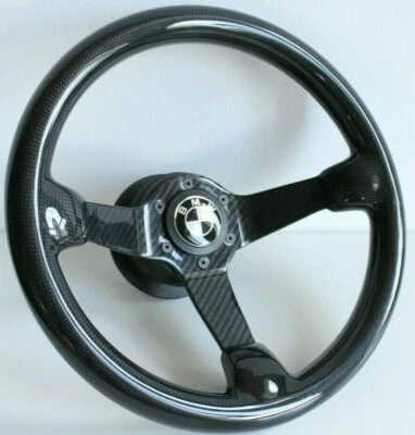 Volante adatto per BMW Full CARBON FIBER 100% Deep Dish E31 E34 E36 92-96 - Immagine 1 di 4
