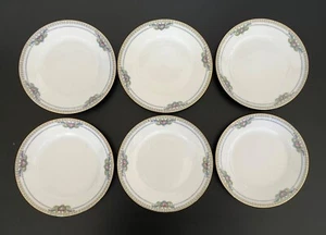 Set of 6 Vintage Noritake MONTCLARE 6-1/2" Bread Plates c. 1921 disc EUC - Picture 1 of 6