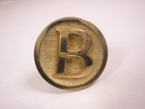 B Monogram Initials SHIELDS SINGLE Vintage Cuff Link replace lost/broken zi04 - Picture 1 of 5