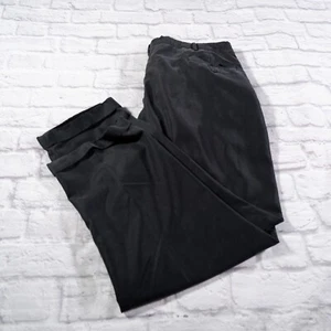 Van Heusen Black Pleated Cuffed Relaxed MEns Chinos Pants 42x30 - Picture 1 of 8