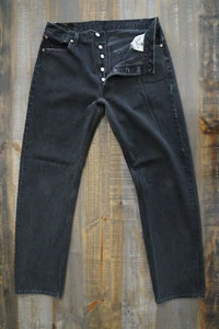 Jeans negros vintage Levis 501 hechos en EE. UU. para hombre ~ 35 x ~ 32 (VER FOTOS 4 MEDIDAS.) - Imagen 1 de 16
