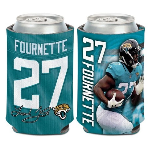 LEONARD FOURNETTE JACKSONVILLE JAGUARS SOFT FOAM CAN COOZIE KOOZIE COOLER HOLDER Cover
