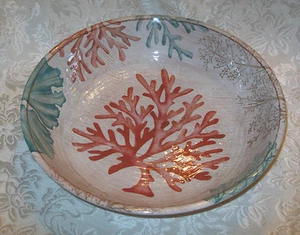 NWT ~ CYNTHIA ROWLEY Melamine CORAL REEF Serving Bowl ~ 13.75" - Picture 1 of 8