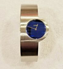 Vintage STORM Women's Stainless Steel Watch Electric Blue Face #10812 AS IS