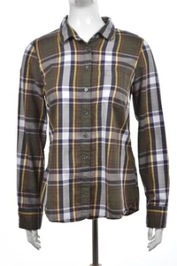 J Crew Womens Top Size M Green Plaid Button Down Blouse Long Sleeve Shirt - Picture 1 of 4