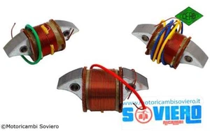 Kit 3 Bobine Luce + Accensione Per Statore Vespa 150 Sprint Veloce VLB1T - Imagen 1 de 1