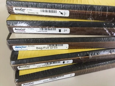 5 Troqueles Accucut grandes nuevos para madera frontal tamaño 9 3/4” x 11 3/4” (lote 2) Foto 1 de 4