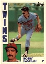 1984 (TWINS) Topps Tiffany #491 Bobby Castillo