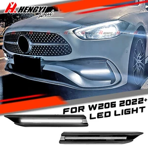 LED DRL Daytime Running Light Fog Light For Mercedes Benz C class W206 2022-2023 - Picture 1 of 4