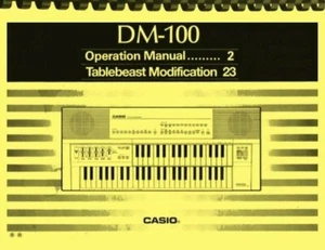 Casio DM-100 Keyboard OWNER'S MANUAL - Picture 1 of 3