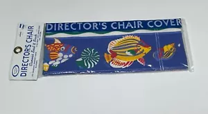 Vintage NOS Canvas Director Chair Replacement Cover Tropical Fish Ocean Beach - Picture 1 of 2