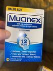 Mucinex Expectorant 12 Hour. 68 Extended Release Bi-Layer Tablets. Expires 8/25