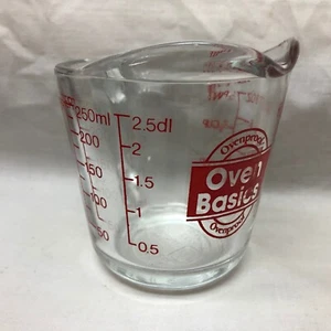 Anchor Hocking Oven Basics #496 glass 1 cup 8 Oz Measuring - Picture 1 of 6
