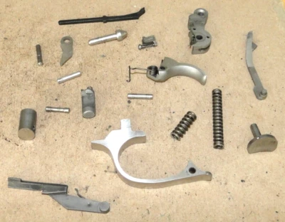 WALTHER PPK .380ACP STAINLESS TRIGGER, TRIGGER GUARD, BAR,MAG CATCH, HAMMER, PAR - Image 1 of 4