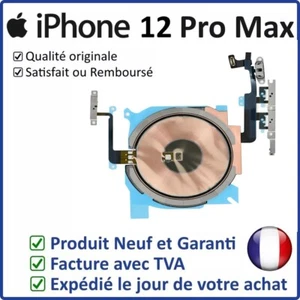 IPHONE 12 PRO MAX - NAPPE INTERNE ANTENNE NFC BOUTONS POWER VOLUME ET MAGSAFE - Photo 1 sur 3
