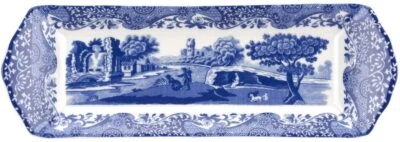 Spode Blue Italian Small Serving Tray, Porcelain, 9 Inch - Blue White