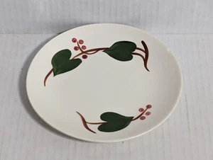 Blue Ridge Southern Potteries Saucer Plate Grapevine Pattern Small Chip SEE PICS - Imagen 1 de 7