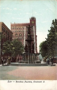 Postcard Tyler-Davidson Fountain Cincinnati Ohio OH UDB Early 1900s - Bild 1 von 2