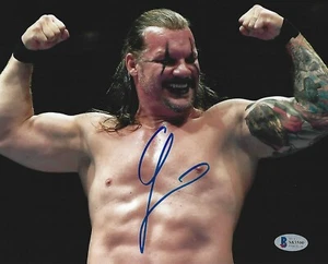 Chris Jericho Signed WWE 8x10 Photo BAS COA New Japan Pro Wrestling Picture AEW - Picture 1 of 11