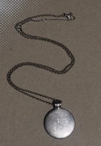 Collar de cadena medallón colgante vintage de plata de ley 925 monograma victoriano #8 - Imagen 1 de 10