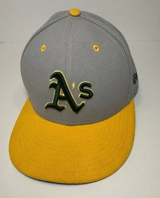 Oakland Athletics 50th Anniversary New Era 59FIFTY Fitted Hat 7 1/4 - Image 1 of 4