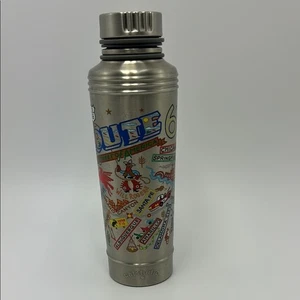 Catstudio Route 66 Silver Travel Thermos with Water Bottle Thermal Metal - Picture 1 of 15