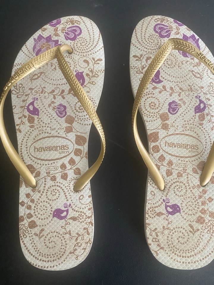 Havaianas Slim 人字拖 9 码 US 紫色 Multi — 第 1/3 张图片