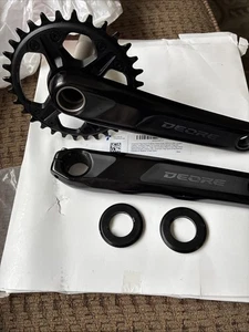 Shimano Deore FC-M6130-1 Crankset - 175mm, 12-Speed, 32t, Black - Picture 1 of 6