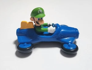 Nintendo McDonald’s 2022 ~ Mario Kart Luigi ~ Coche de carreras azul de 3" ~ Cabeza gira - Imagen 1 de 13