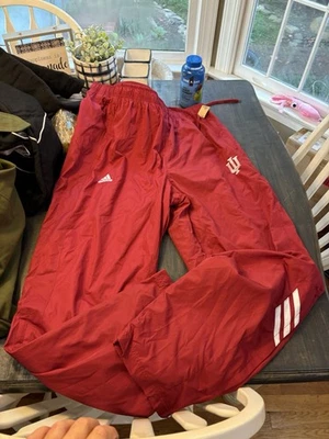 Adidas Indiana Hoosiers Atléticos Malla Forrada Pantalones de Pista ClimaLite Cremalleras al Tobillo XL Foto 1 de 4
